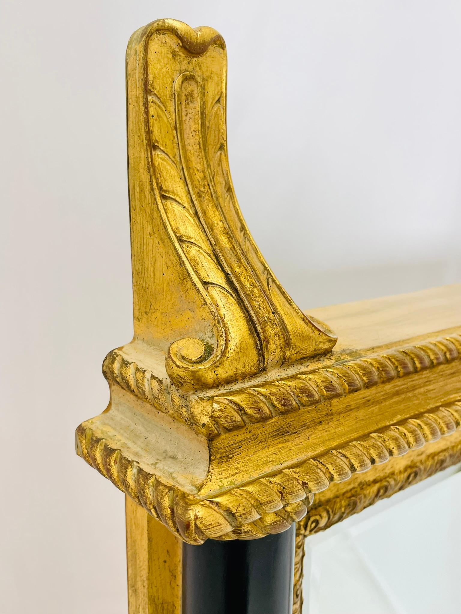 Neoclassical Wall Mirror by Carol Canner for Carver's Guild, Signed For Sale 8