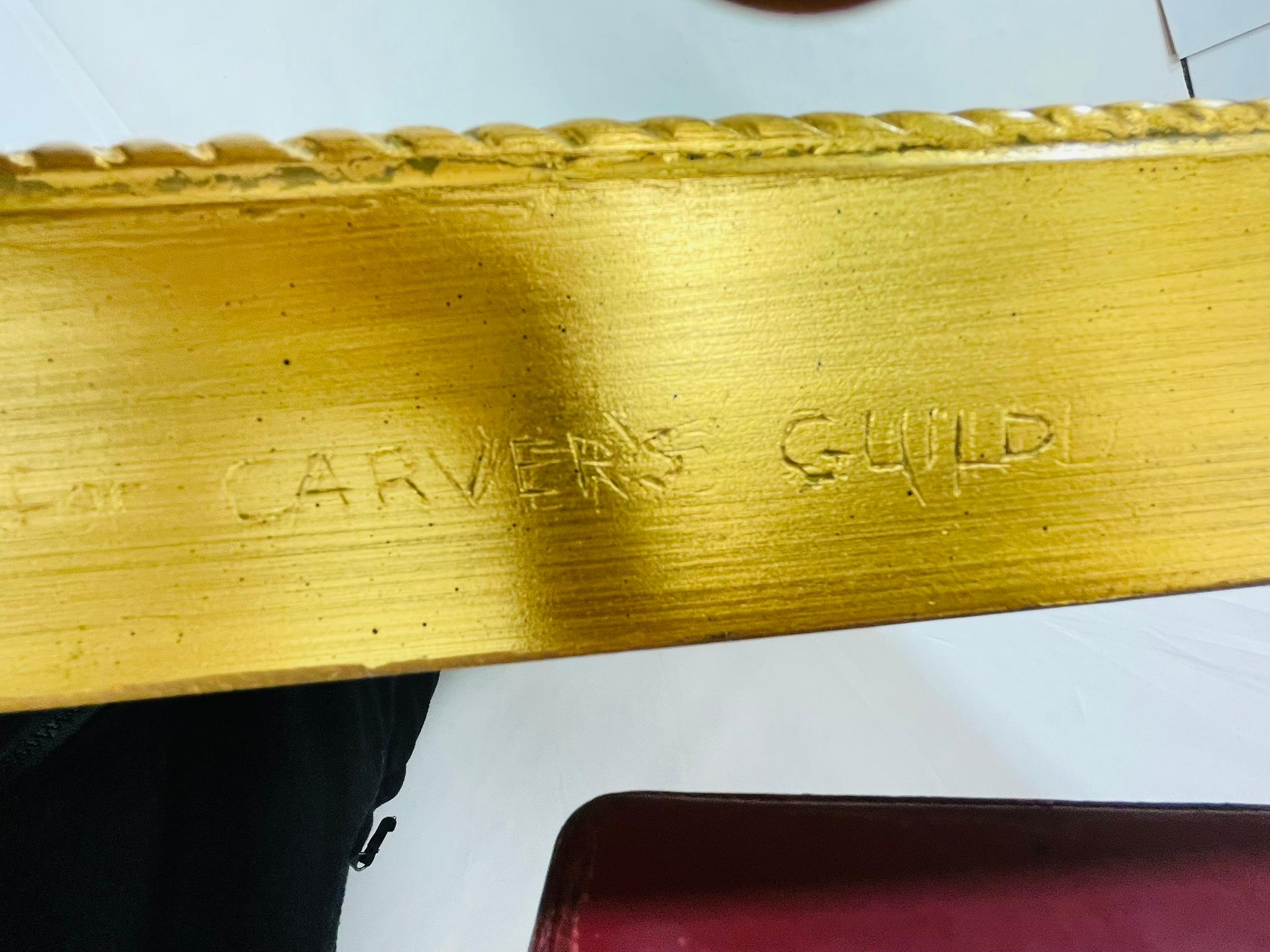 Neoclassical Wall Mirror by Carol Canner for Carver's Guild, Signed For Sale 11