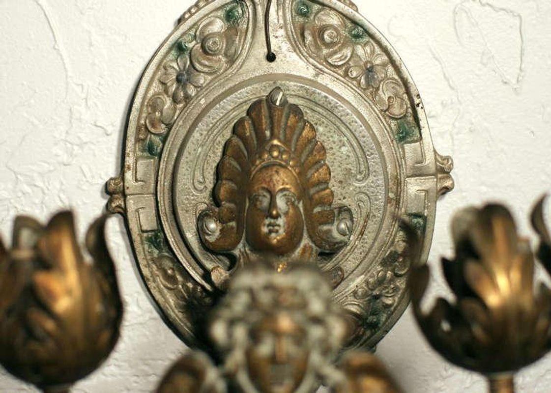 American Neoclassical Wall Sconce For Sale