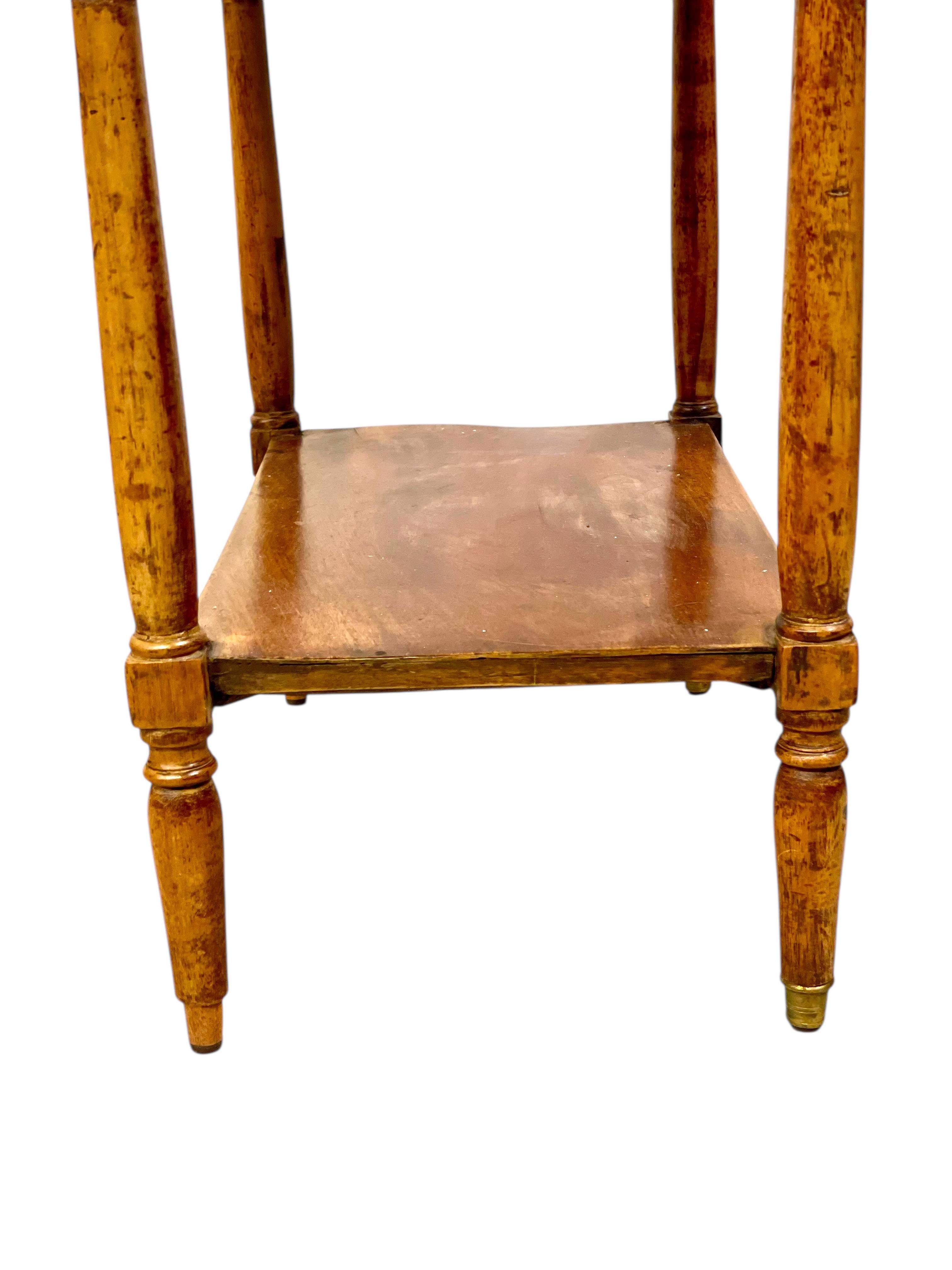 Neoclassical Walnut Nightstand or Side Table, 18th Century For Sale 3