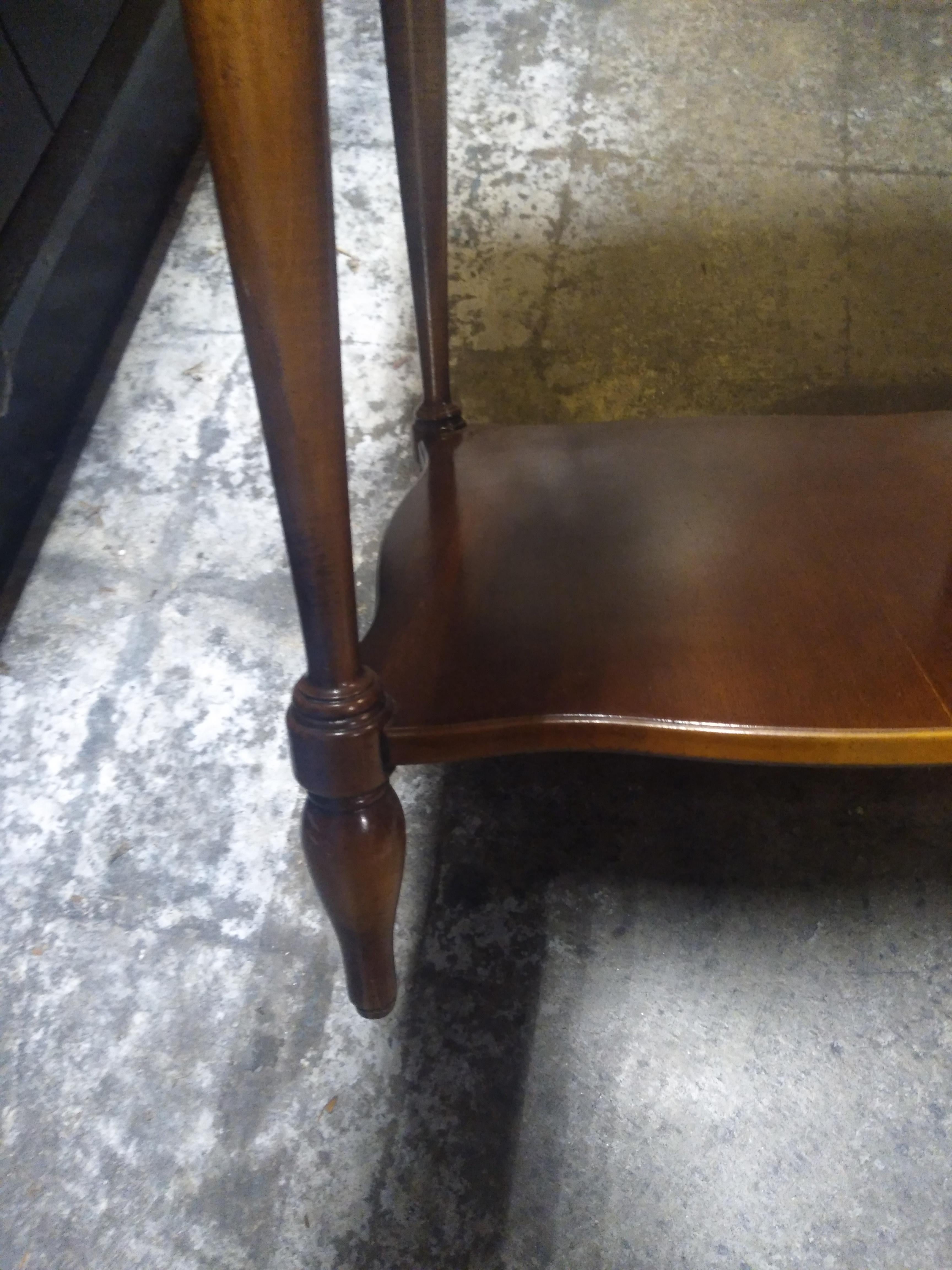 Neoclassical Revival Neoclassical Walnut Pedestal with shelf For Sale