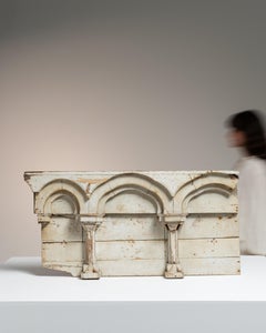 Neoclassical White-Patinated Architectural Fragment