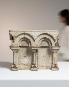 Neoclassical White-Patinated Architectural Fragment