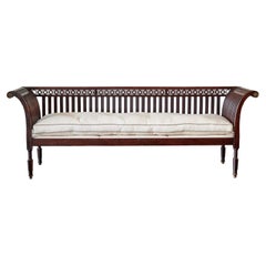 Neoclassical Wooden Bench