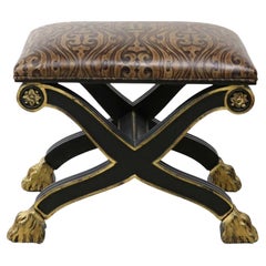Neoclassical X Form Curule Consulate Bench by Century Furniture 