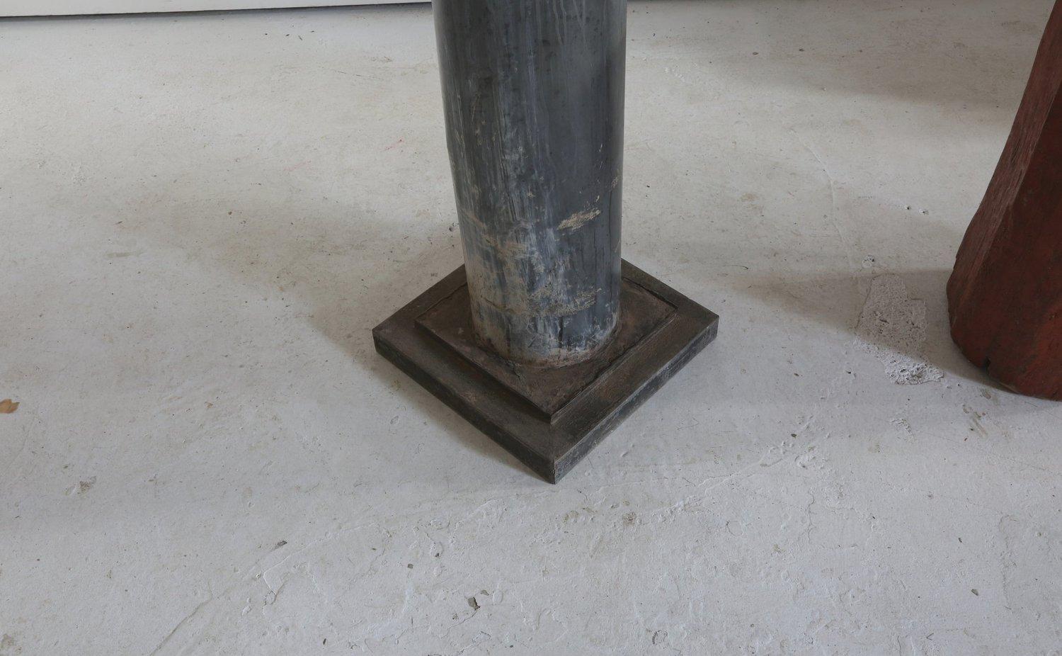 French Neoclassical Zinc Plinth For Sale