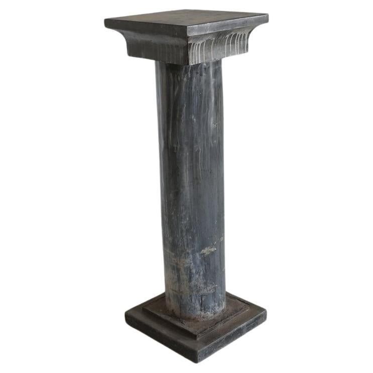 Neoclassical Zinc Plinth