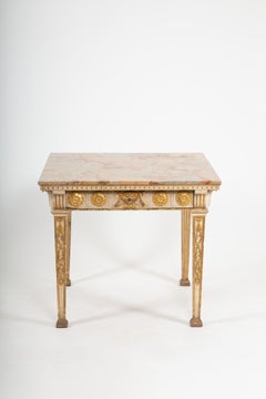 Neoclassicism in Balance: 18th Century Louis XVI Square Center Table