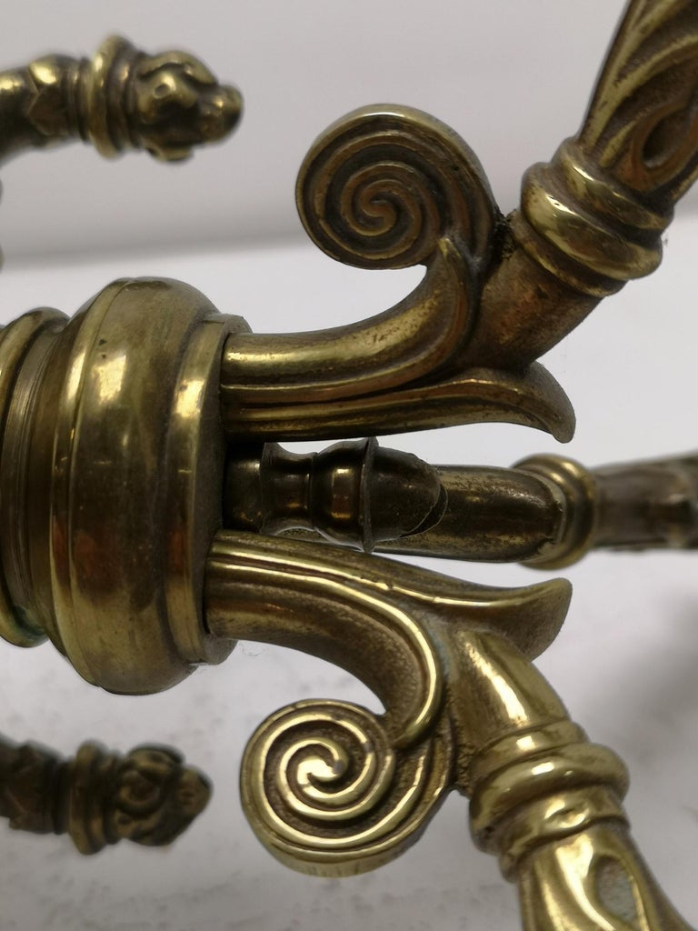 Neoclassicist Bronze Candelabra, End of the 19th Century For Sale 9