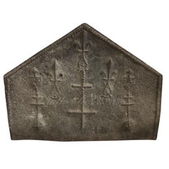 Neogothic Fireback mantel piece