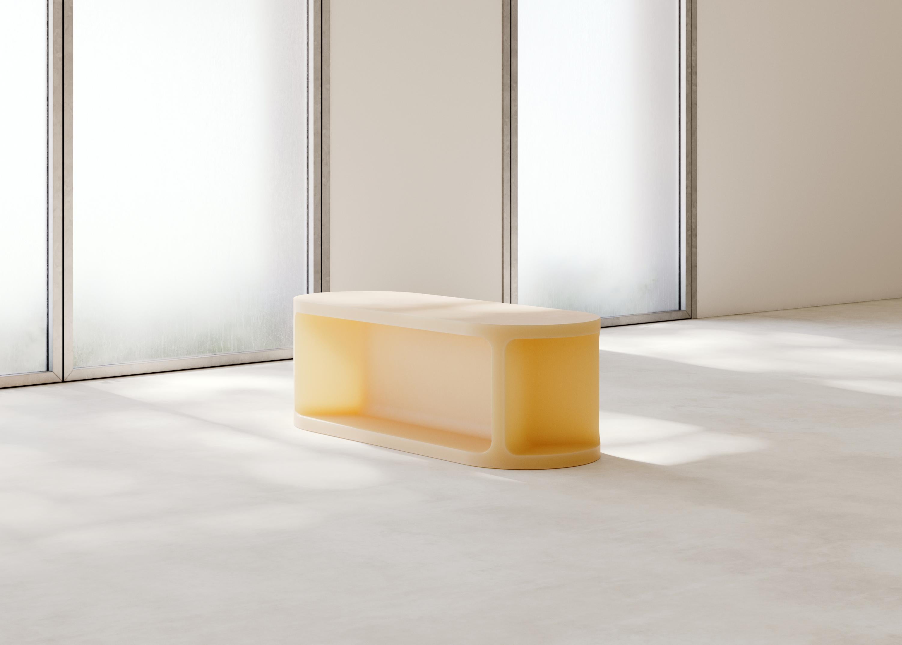 Neolith Bench in Cast Resin by Jeff Martin Joinery For Sale 2