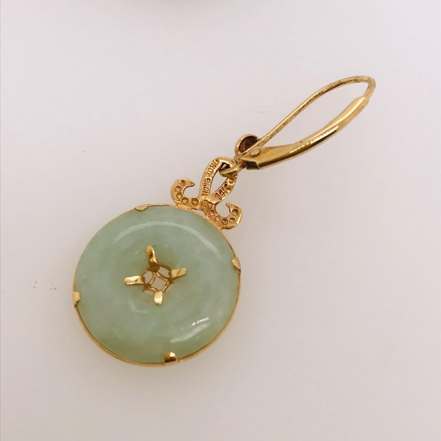 chinese jade earrings