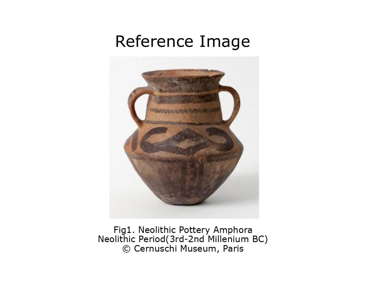 Ánfora de cerámica neolítica (provincia de Gansu), III-II milenio a.C. en venta 6
