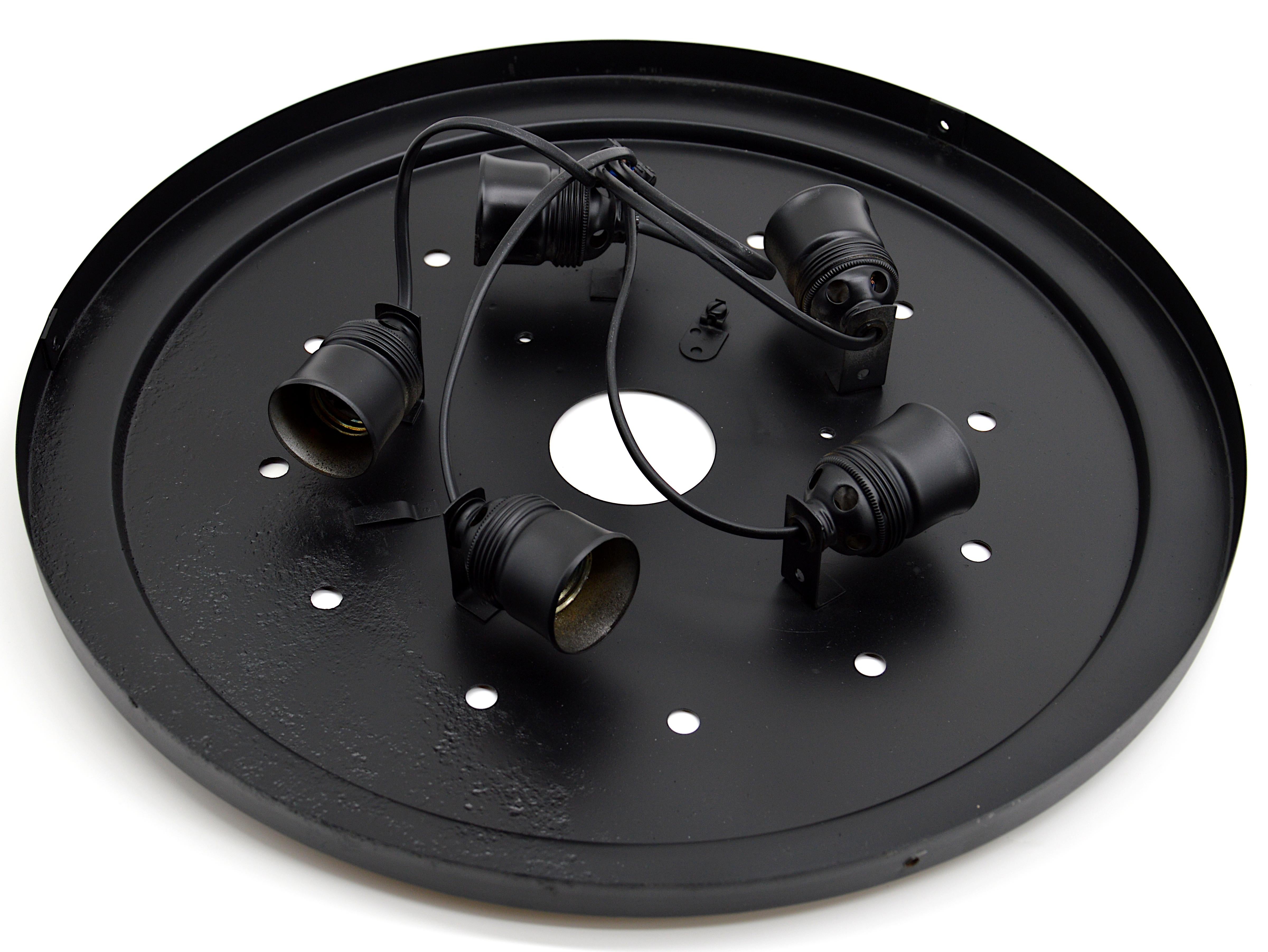 Métal Monture affleurante française du milieu du siècle Neolux 1960s en vente