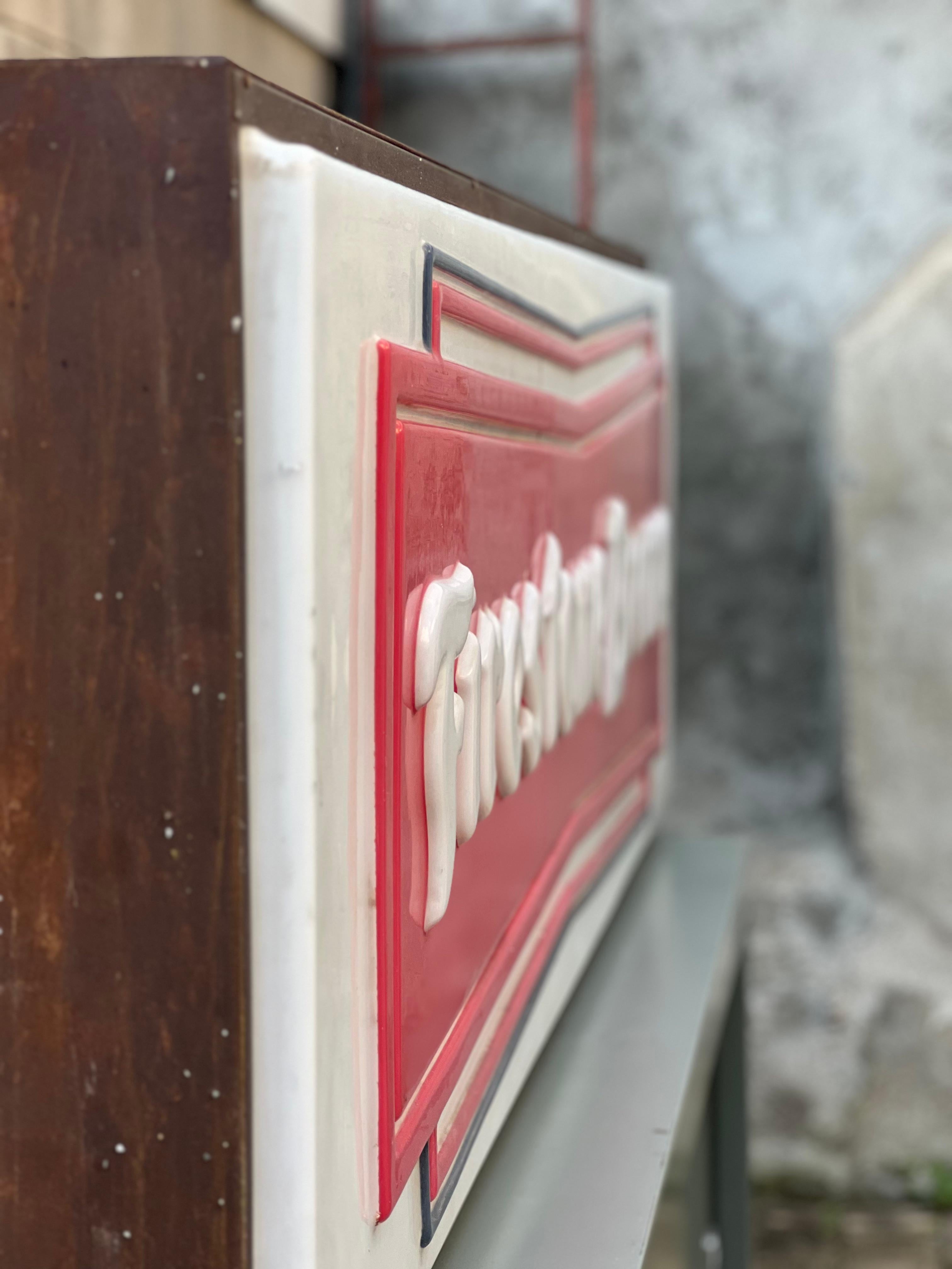 Neon Art, Vintage mechanic light sign panel box Bridgestone Brema For Sale 4
