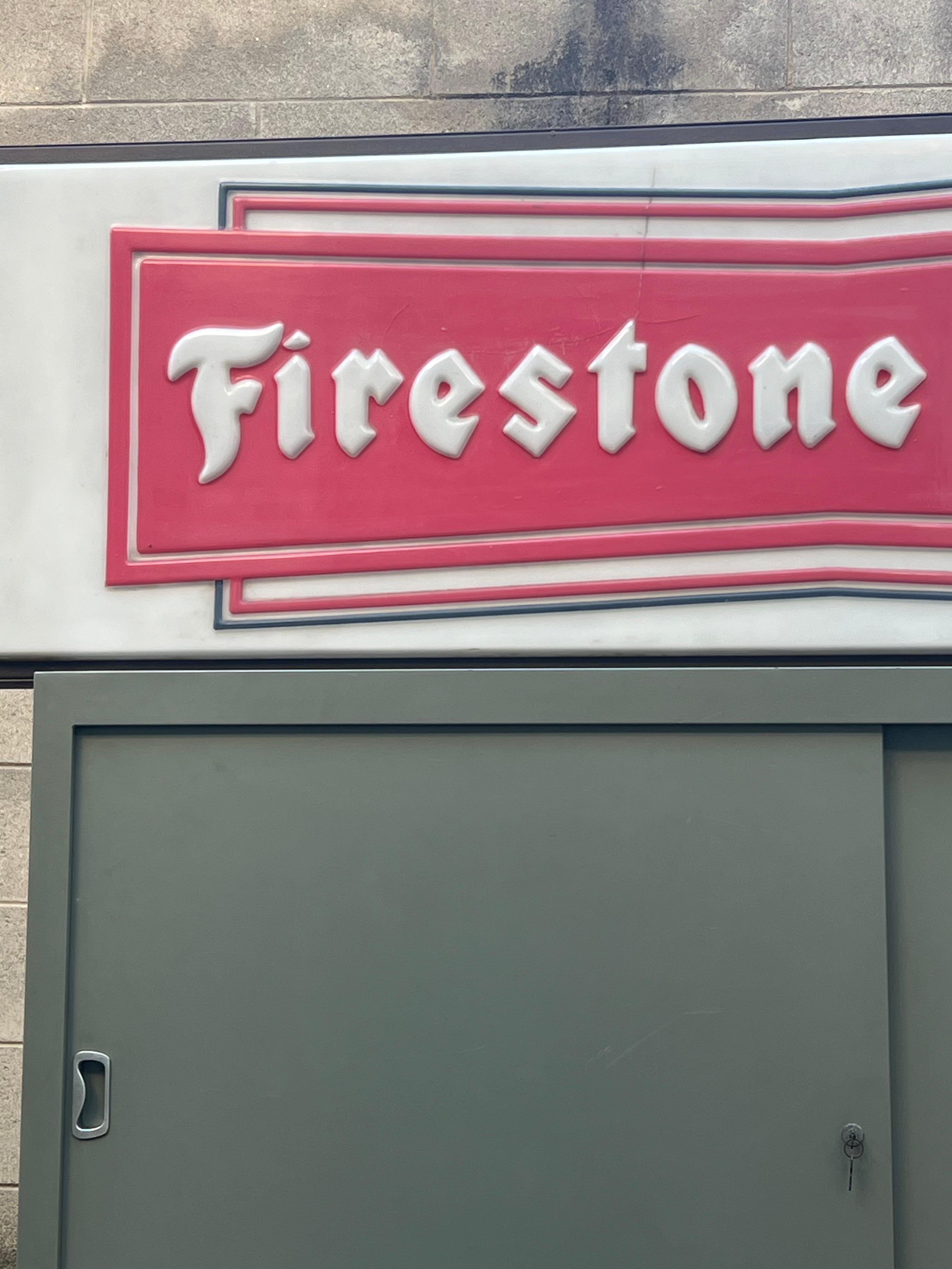 Neon Art, Vintage mechanic light sign panel box Bridgestone Brema For Sale 6
