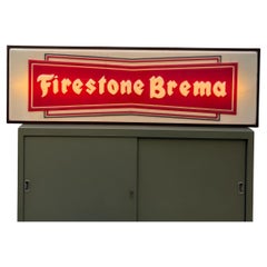 Neon Art, Vintage mechanic light sign panel box Bridgestone Brema