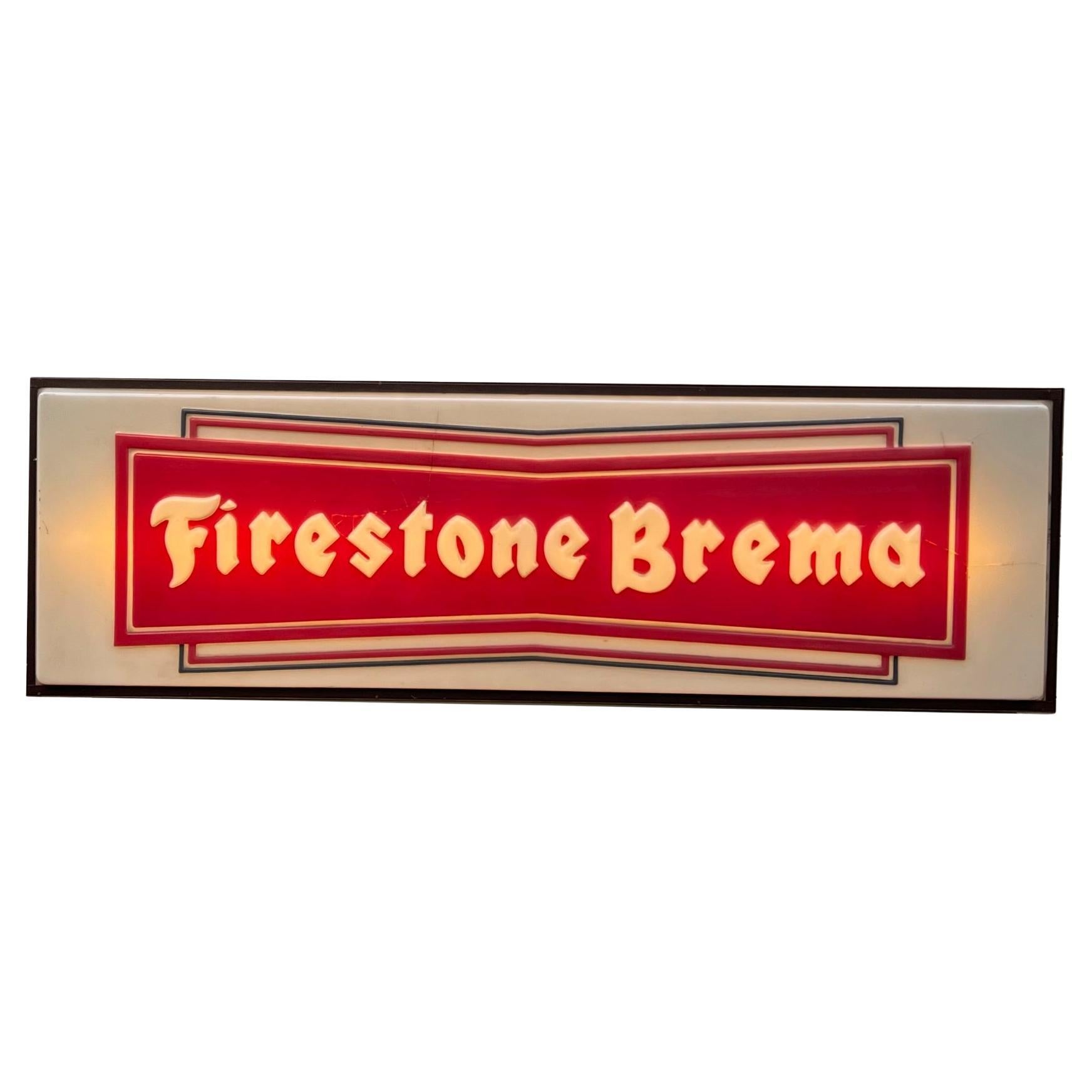 Neon Art, Vintage mechanic light sign panel box Bridgestone Brema