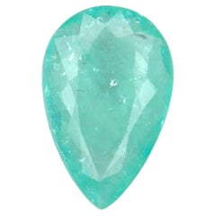 Neon Blue Green Natural Paraiba Tourmaline Pear Cut 2 Ct Loose Gemstone for Ring