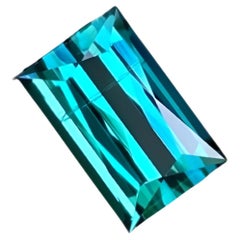 Neon Blue Loose Tourmaline 1.65 Carats Scissors Cut Natural Afghan Gemstone (pierre précieuse afghane)