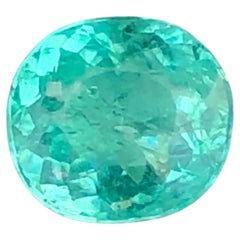 Neon Bluish Green Natural Paraiba Tourmaline 1.47 Ct Cushion Cut Loose Gemstone
