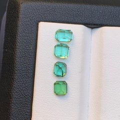 Neon Bluish Green Natural Tourmaline Jewelry Size Loose Gemstones Lot 2.20 Ct