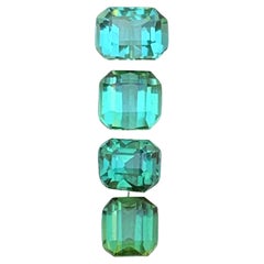 Neon Bluish Green Natürlicher Turmalin Schmuck Größe Lose Edelsteine Lot 2,20 Karat
