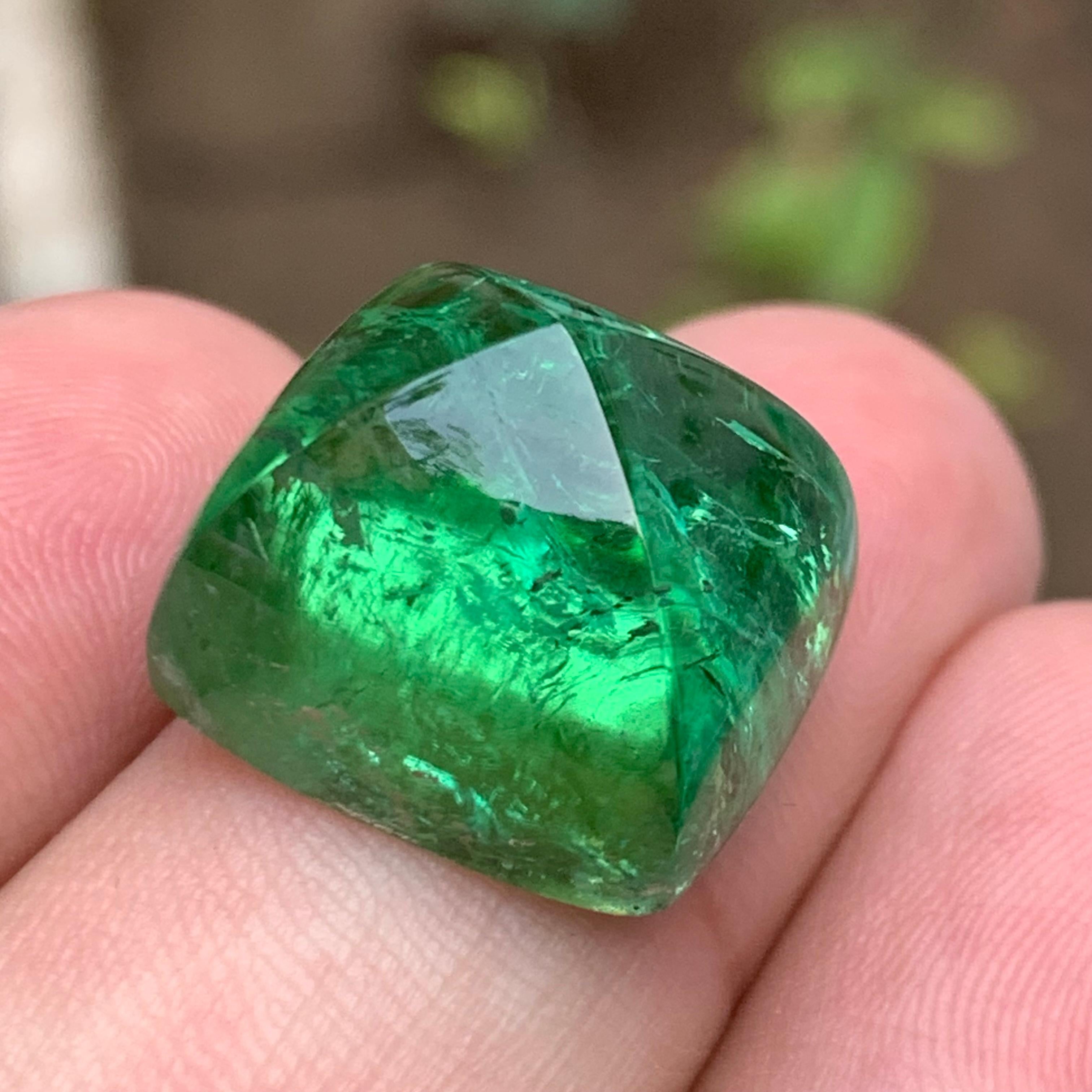 Greene & Greene Greene Cabochon de tourmaline naturelle en pain de sucre 35.60 Ct Unisexe en vente