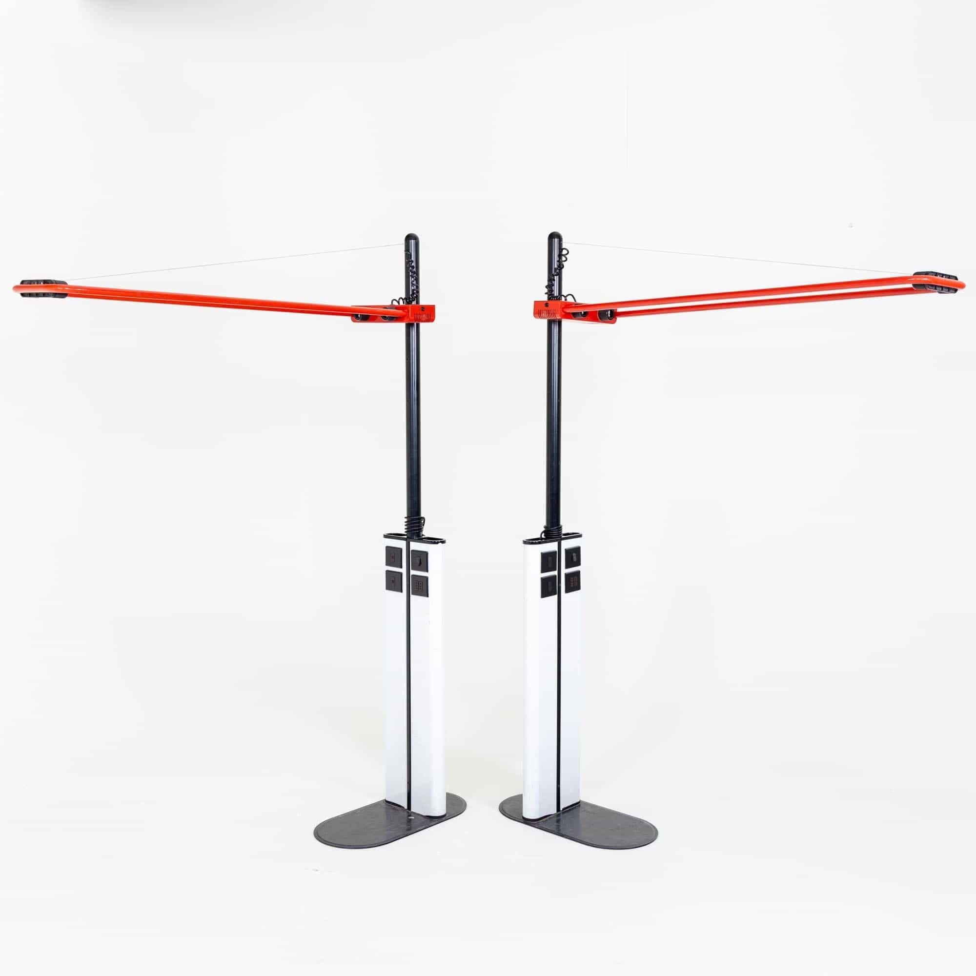 Metal Neon Floor Lamps by Gian Nicola Gigante for Zerbetto, Italy 1980s For Sale