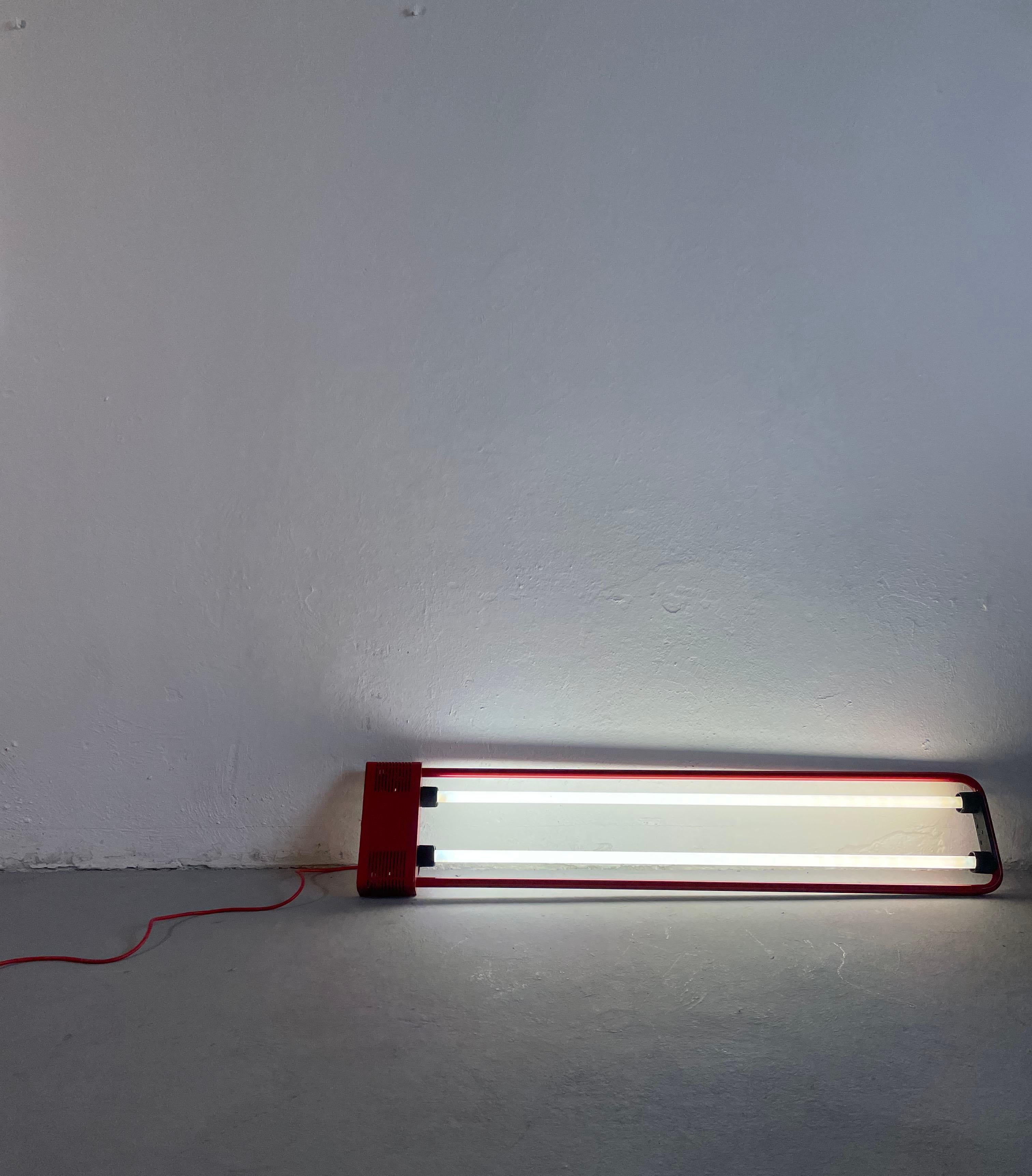 Neon Fluorescent Floor or Ceiling Lamp by Gian Nicola Gigante for Zerbetto 5