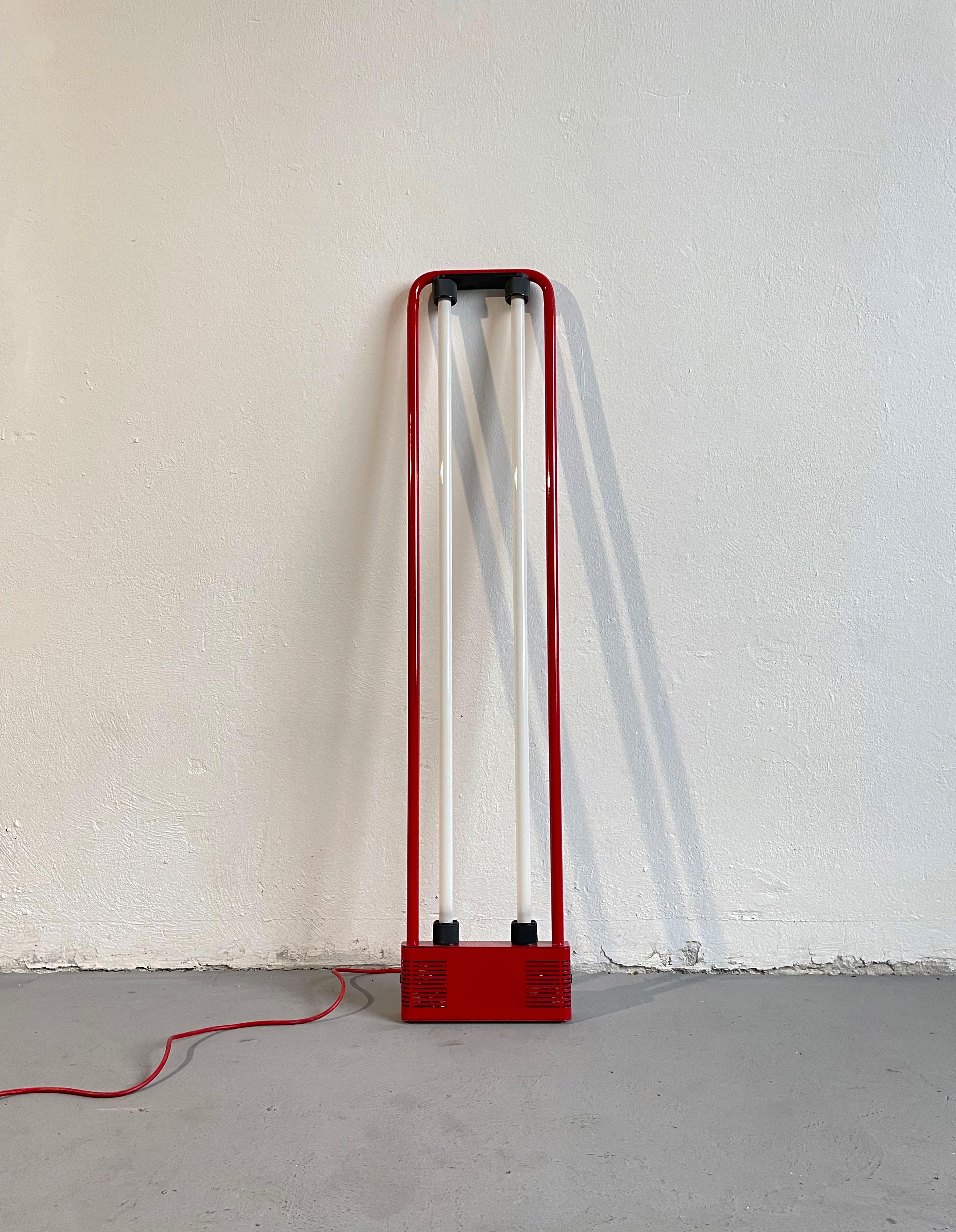 Italian Neon Fluorescent Floor or Ceiling Lamp by Gian Nicola Gigante for Zerbetto