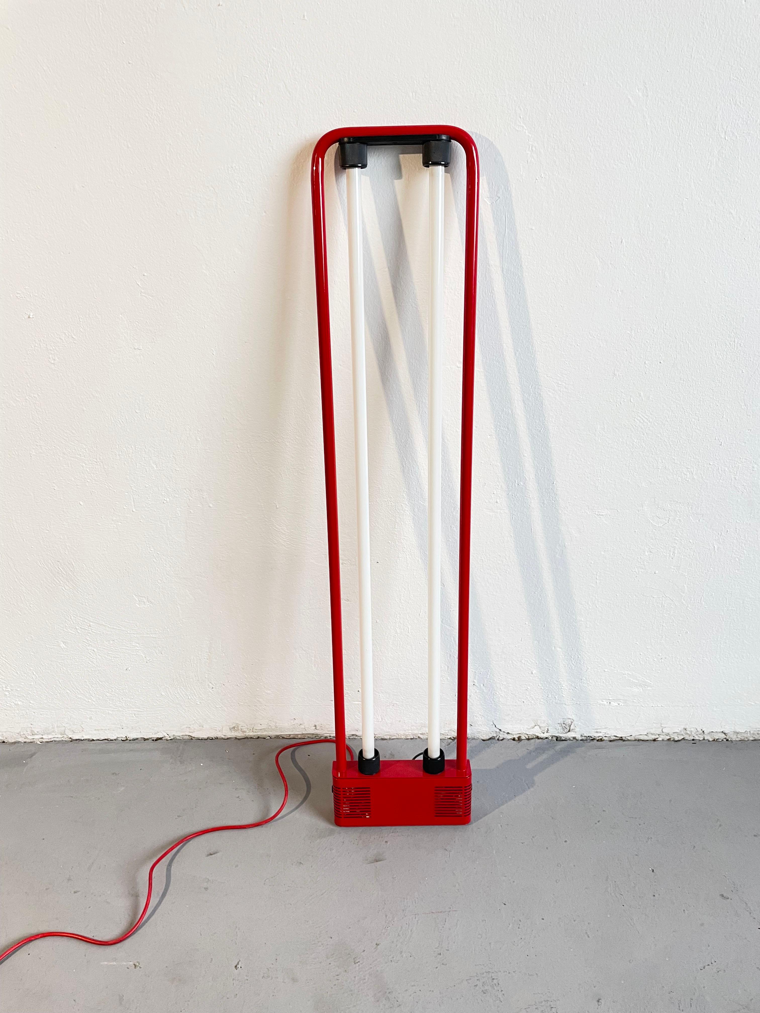 Neon Fluorescent Floor or Ceiling Lamp by Gian Nicola Gigante for Zerbetto In Good Condition In Zagreb, HR