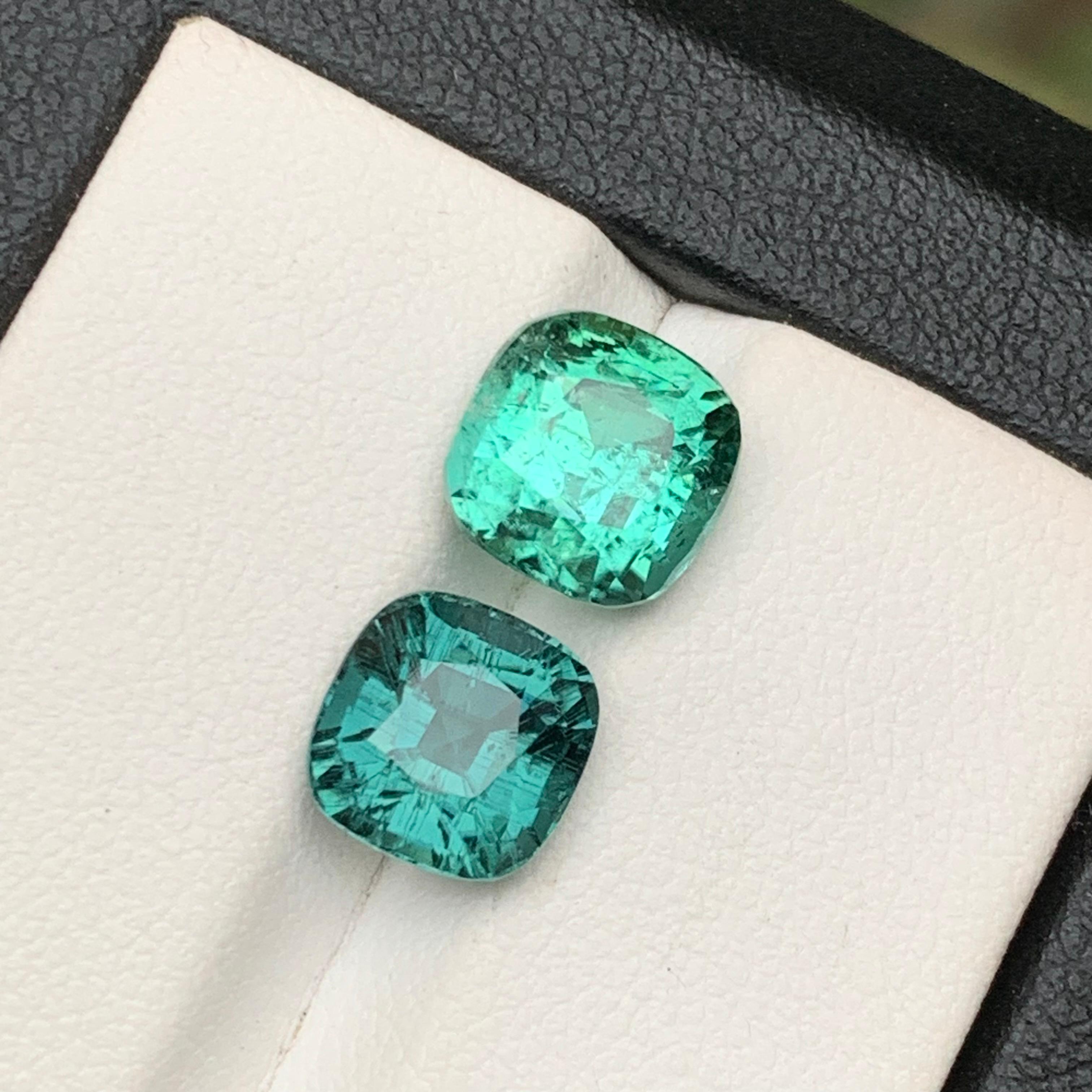 Gemme sciolte di tormalina naturale verde neon e blu grigio neon per anelli, collane, ciondoli, bracciali o qualsiasi altro gioiello - taglio a cuscino da Kunar Afghanistan!!!

💎 TIPO DI GEMMA: Tormalina
⚖️ PESO:  6,60 Carati
🪚 FORMA E TAGLIO:
