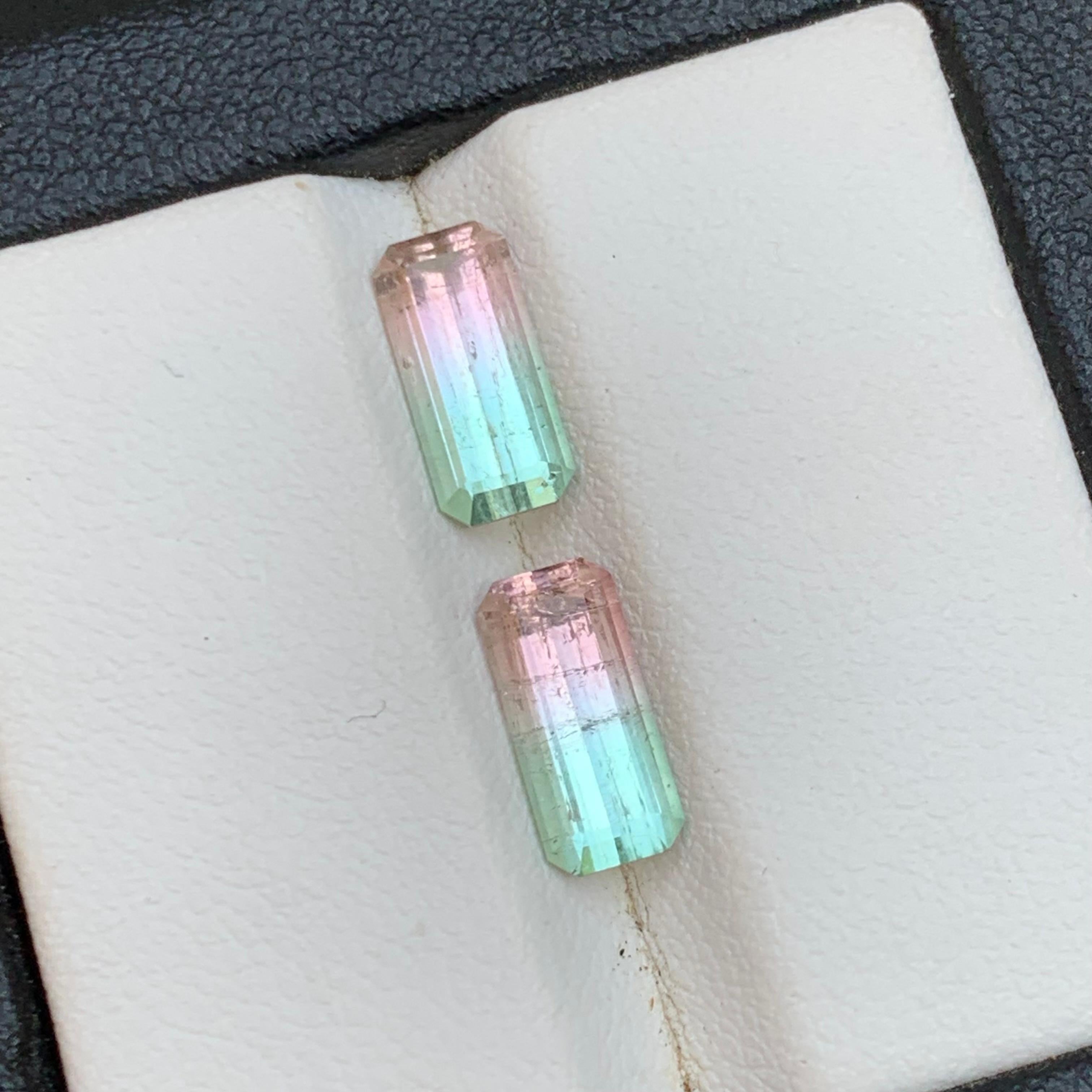 Contemporain Paire de pierres précieuses en vrac Greene & Greene Greene & Greene Natural Tourmaline 3.02 Ct en vente