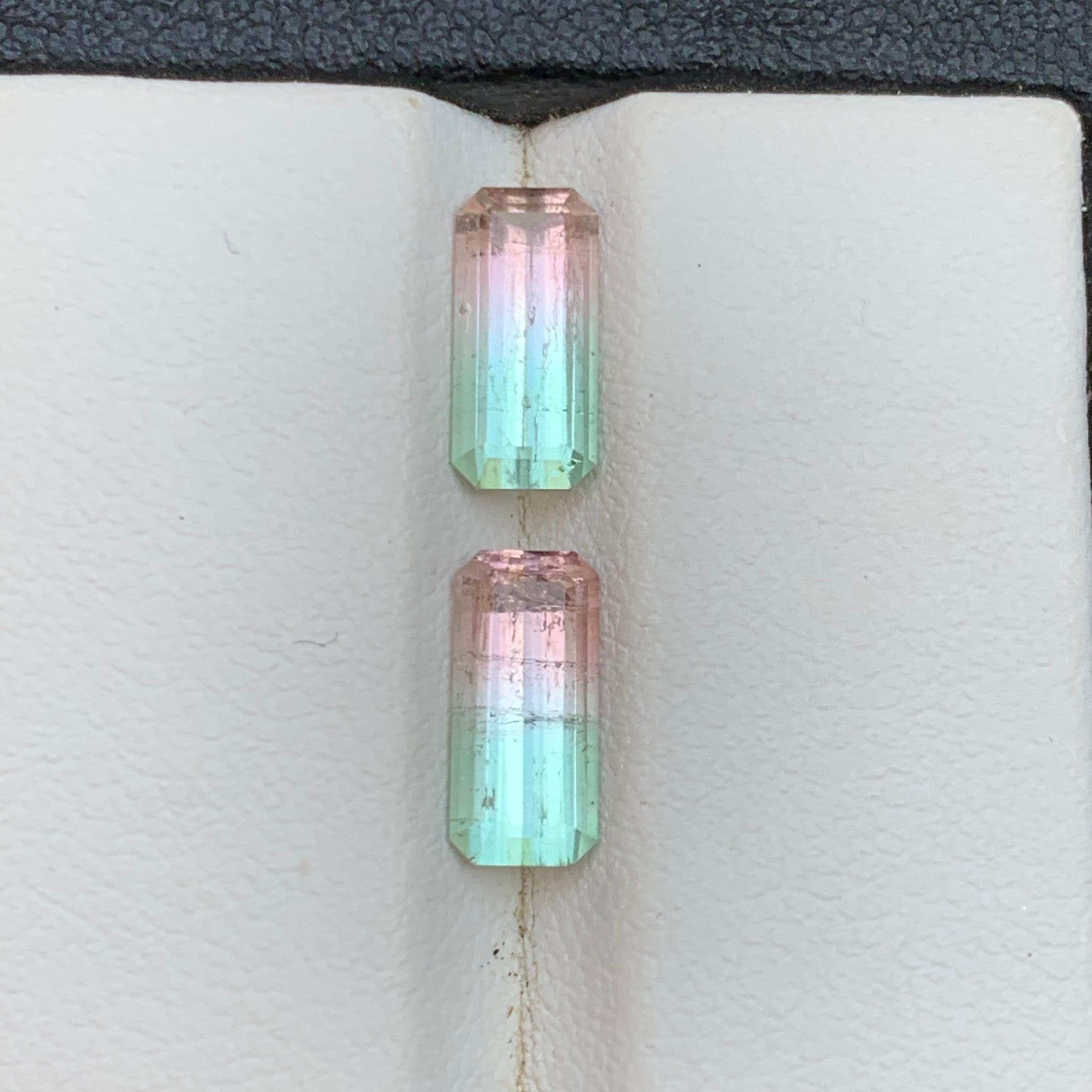 Paire de pierres précieuses en vrac Greene & Greene Greene & Greene Natural Tourmaline 3.02 Ct Neuf - En vente à Peshawar, PK