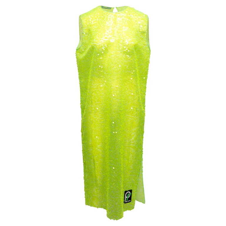 bright green shift dress Neon Green Overlapped Neck Shift Dress – Moonstruck main image 1