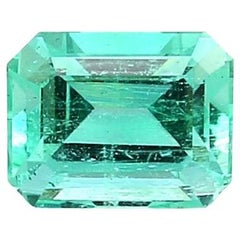 Neon Green Russian Emerald Ring Gem 0.84 Carat Weight ICL Certified