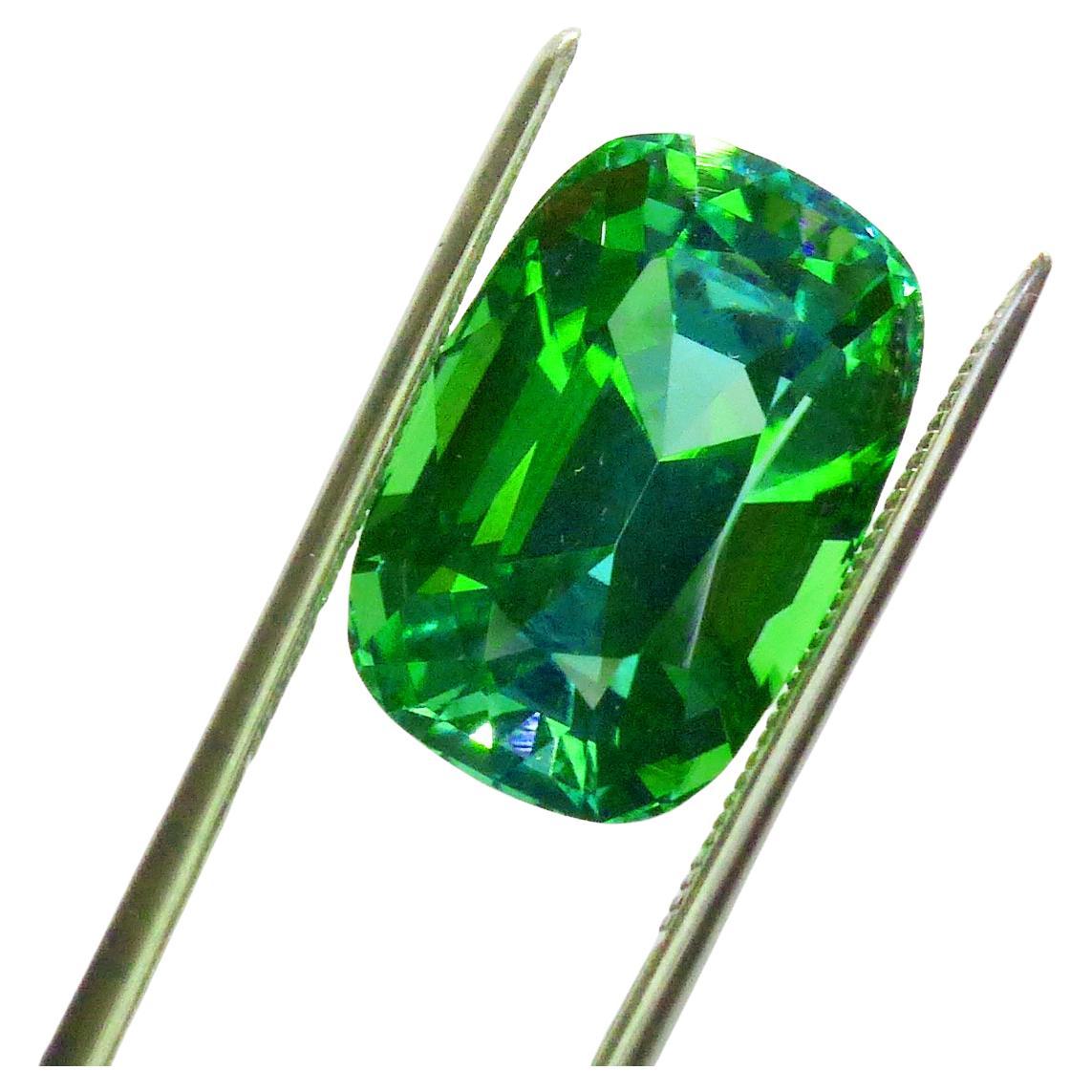 Neon Green Tourmaline (with hints/flashes of Sky or Mint Blue) - LARGE 11.30cts For Sale