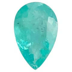 Turmalina natural de Paraíba de color azul verdoso neón, talla pera, 2,25 quilates, piedra suelta