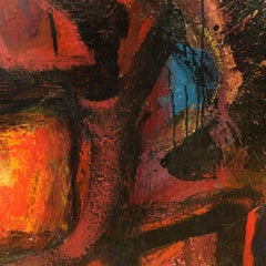 "Neon Gypsy" Modernist Abstract Oil Painting by Daniel Buckler