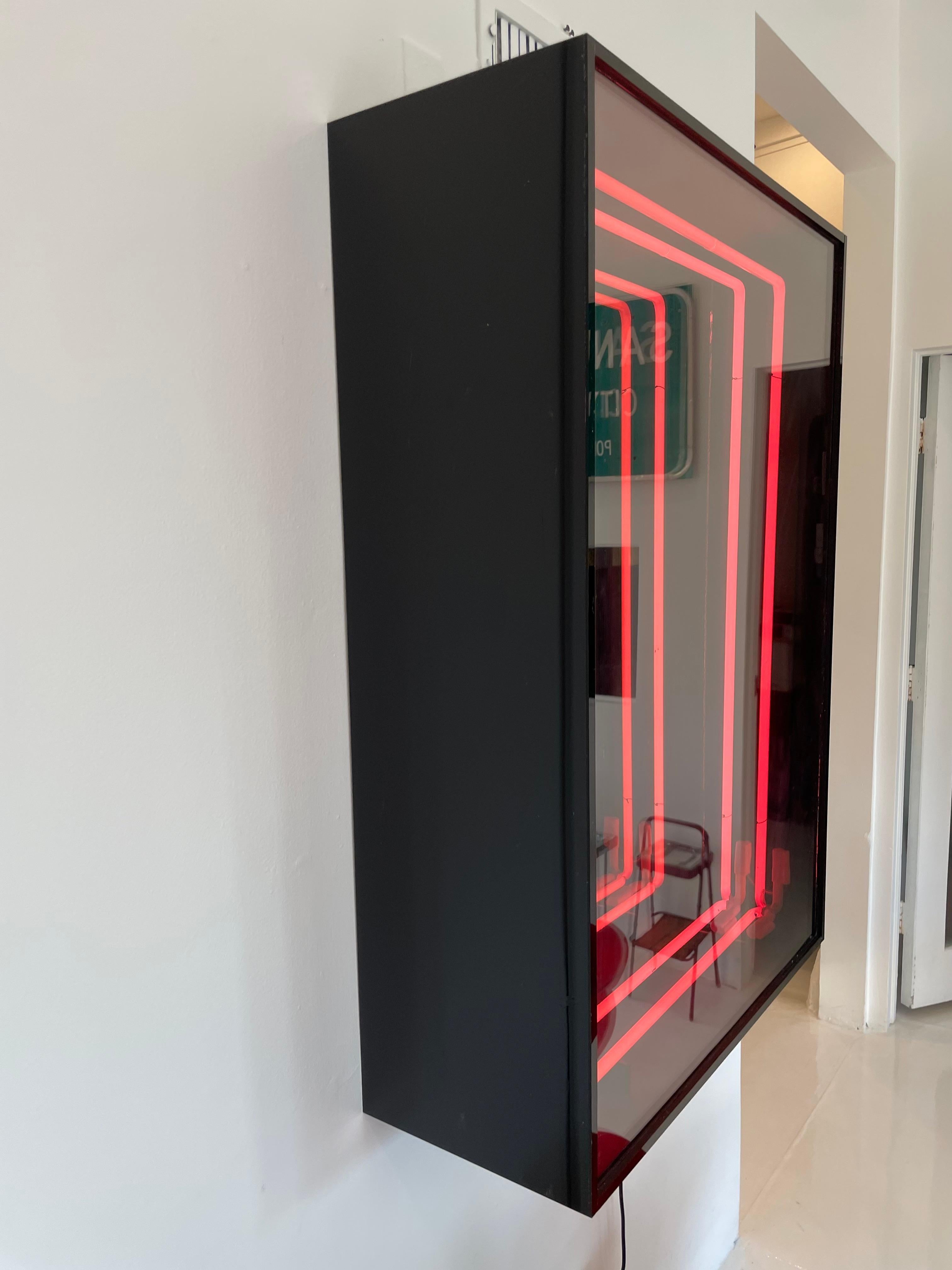 Neon Infinity Mirror by Merit Los Angeles For Sale 6