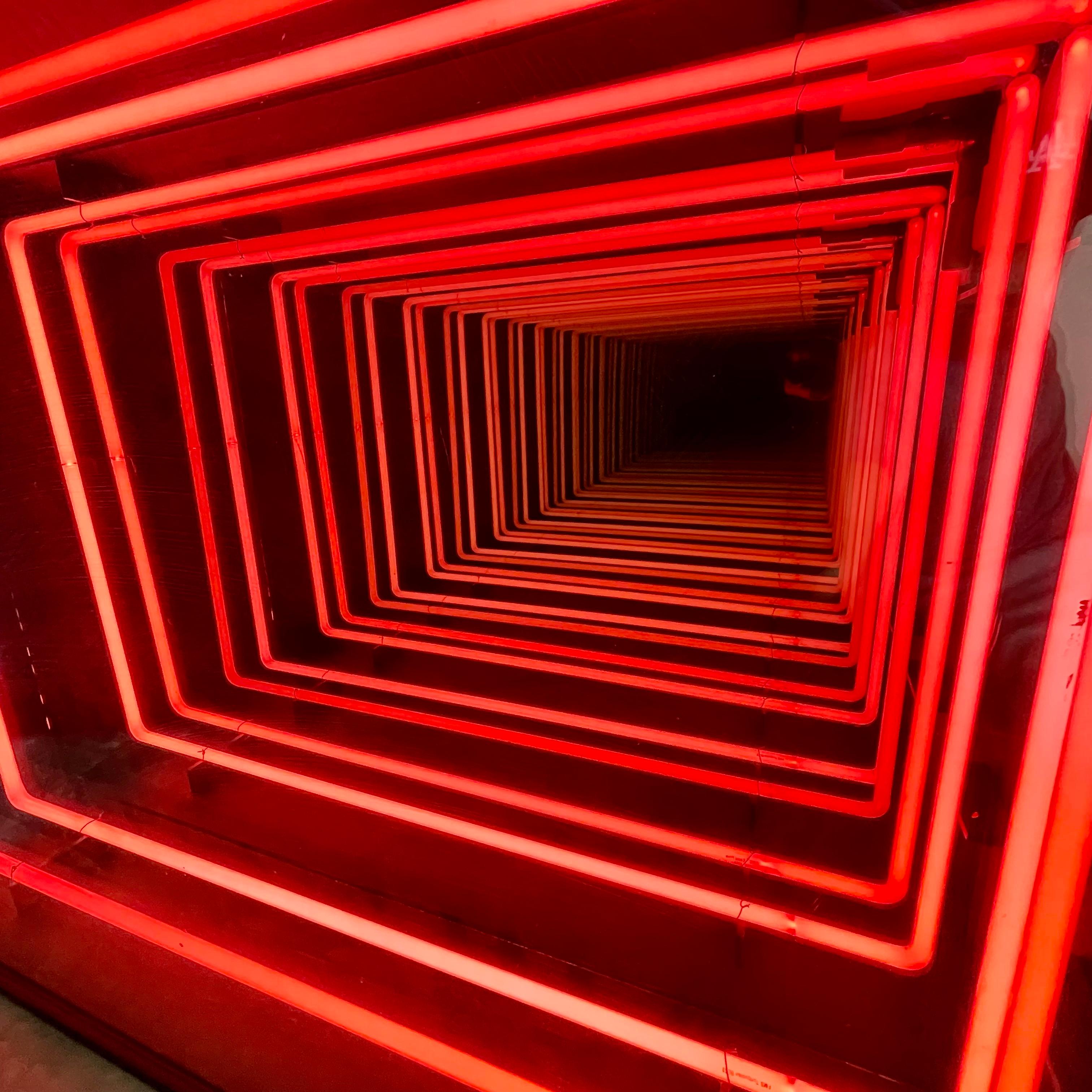 Neon Infinity Mirror by Merit Los Angeles For Sale 1