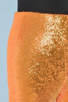 Neon orange sequin legging ALEXANDRE VAUTHIER New