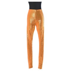 Neon orange sequin legging ALEXANDRE VAUTHIER New