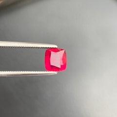 Neon Pink Tourmaline Cushion Cut -Vivid Hot Pink Rubellite Gemstone for Jewelry