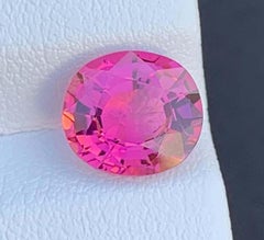 Neon Pink Tourmaline Gemstone: Natural October Birthstone, Africa (2.37 CT)