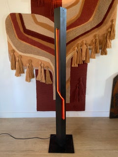 Neon Sculpture & Torchiere Lamp by Rudi Stern for Let There Be Neon, circa 1976