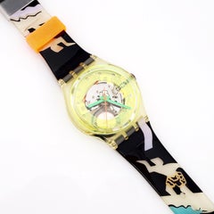 Neon Technosphere Kollektion „Bermudas“ Armbanduhr von Swatch, 1990er Jahre