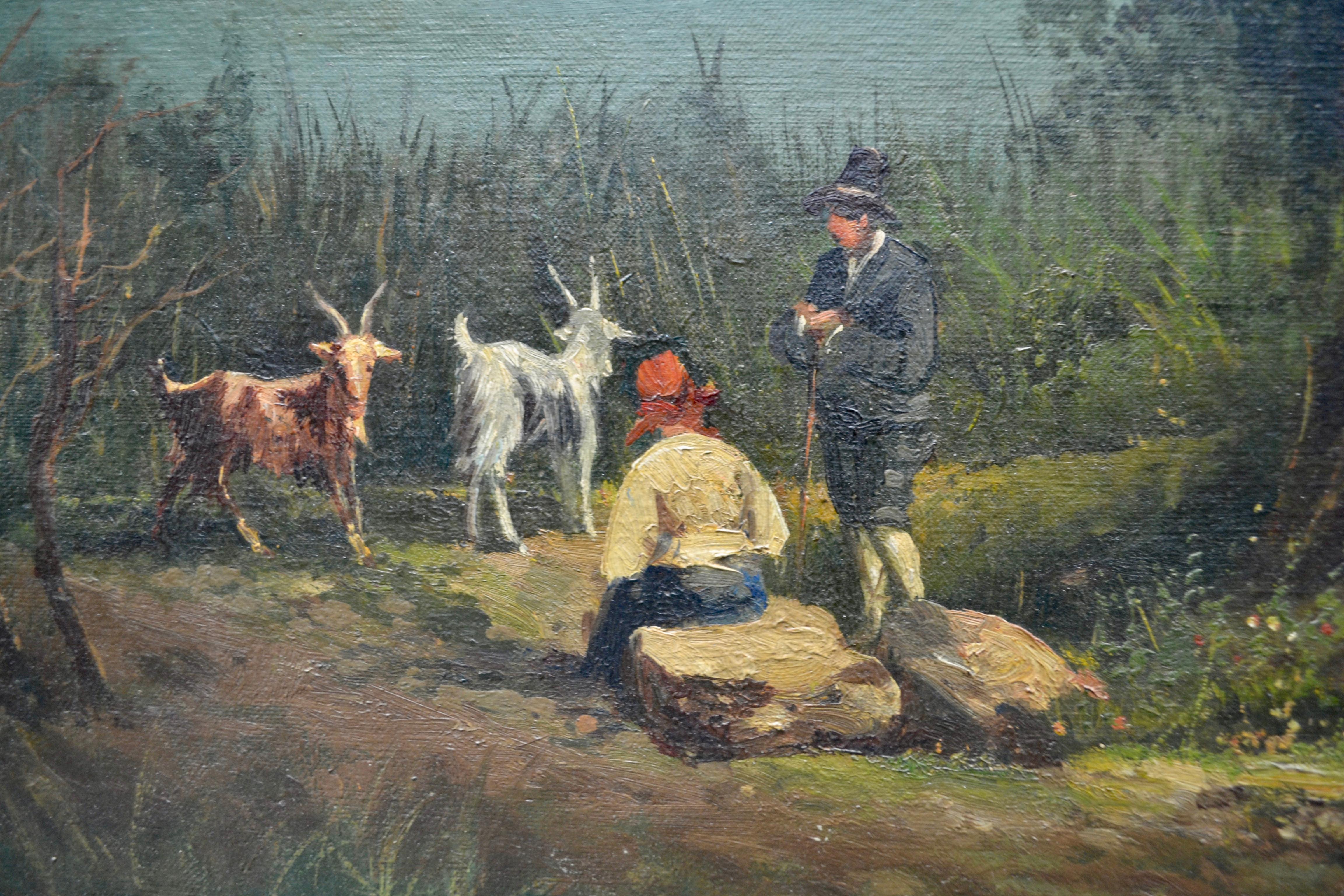 Neopolitan School Landscape by 19th Century Artist Gabriele Smargiassi In Good Condition In Vancouver, British Columbia