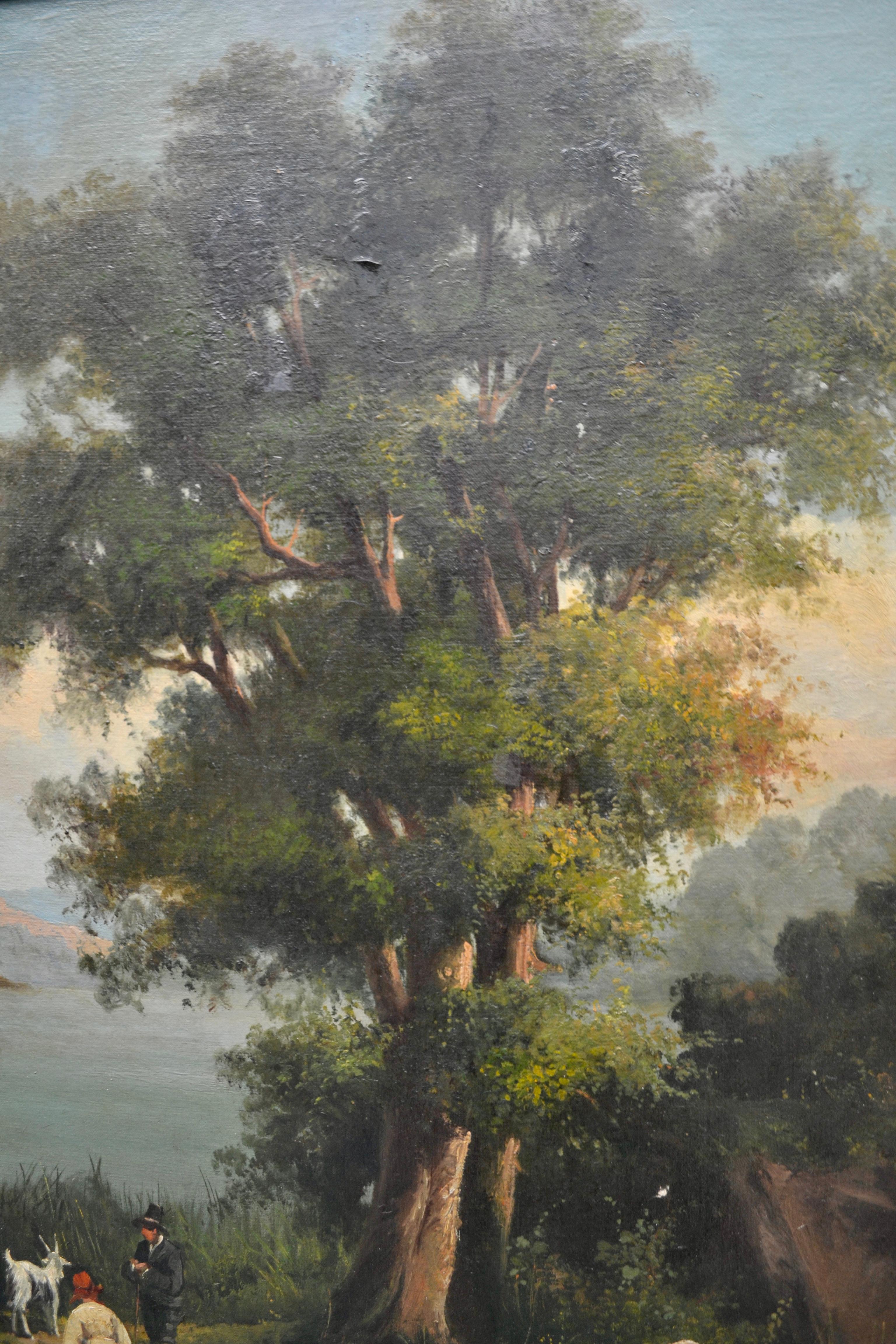 Neopolitan School Landscape by 19th Century Artist Gabriele Smargiassi 1